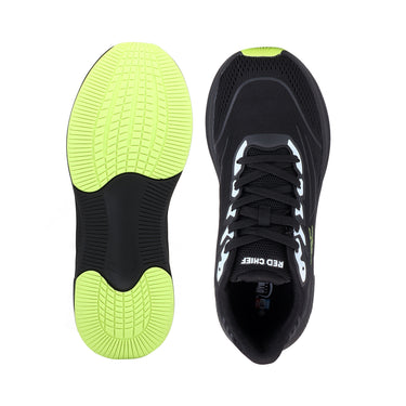 Red Chief Sports Black Color & Low Ankle Lace-Up Comfortable Running Shoes for Men |R1752 001