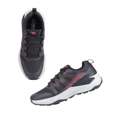 Red Chief Sports Black Color & Low Ankle Lace-Up Comfortable Hiker Shoes for Men |H20048 001