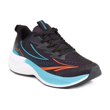 Red Chief Sports Black-Turquoise Color & Low Ankle Lace-Up Comfortable Running Shoes for Men |R1766 CD16