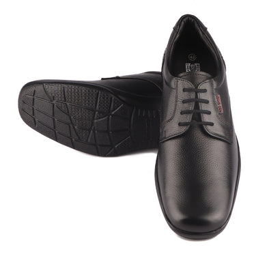 RED CHIEF Black Leather Formal Shoes for Men RC3730 001