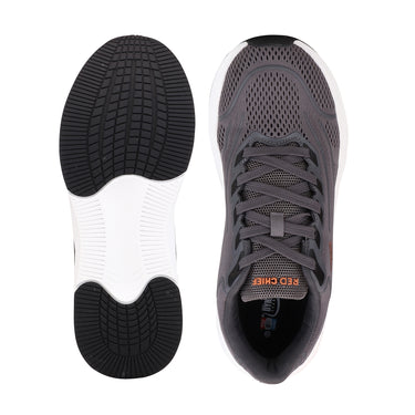 Red Chief Sports Dark Grey Color & Low Ankle Lace-Up Comfortable Running Shoes for Men |R1754 F031