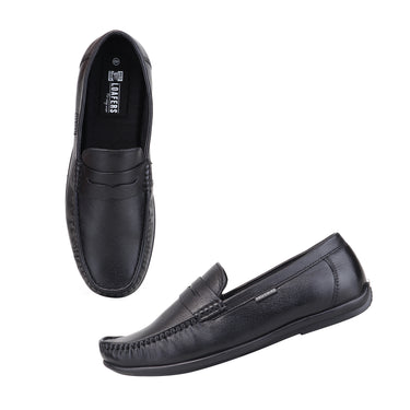 RED CHIEF Black Leather Formal Shoes for Men RC2280 001