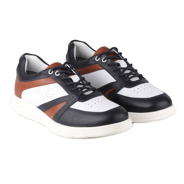 REDCHIEF White/Blue Leather Casual Derby for Men RC3950 157