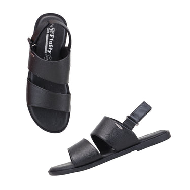 RED CHIEF Black Leather Formal Shoes for Men RC4097 001