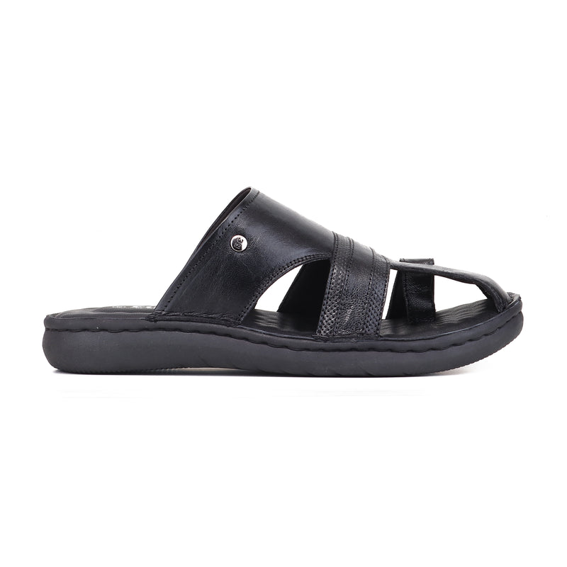RED CHIEF Black Leather Formal Shoes for Men RC4093 001