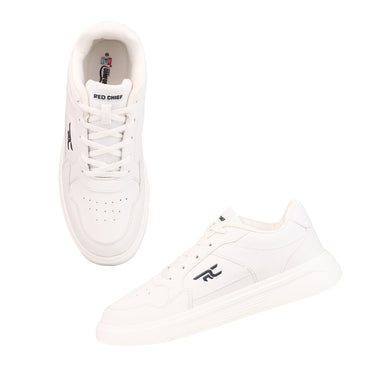 Red Chief Sports White Color & Low Ankle Lace-Up Comfortable Sneaker Shoes for Men |C6027 057