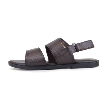 RED CHIEF Brown Leather Slipper for Men RC4097 003