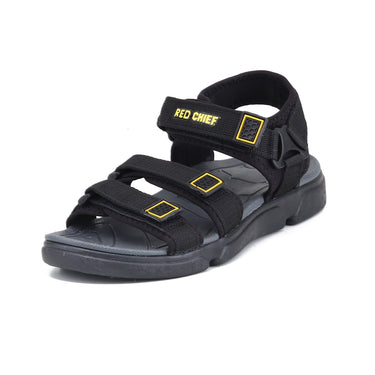 RC SPORTS Black Sandal for Men SM813 001