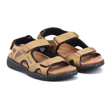 RED CHIEF Olive Leather Sandal for Men RCF774 124