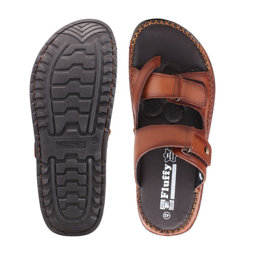 RED CHIEF Tan Leather Slipper for Men RC6080 006