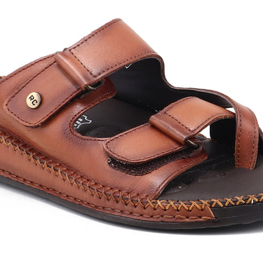 RED CHIEF Tan Leather Slipper for Men RC6080 006