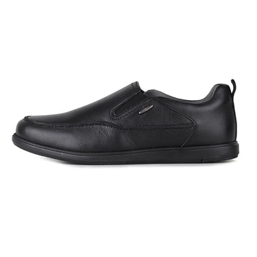 RED CHIEF Black Leather Casual Shoes for Men RC2216 001