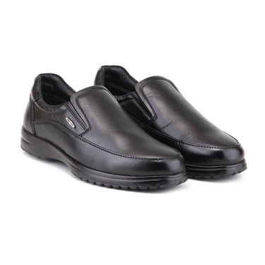 REDCHIEF Black Leather Formal Slip On for Men RC4114 001