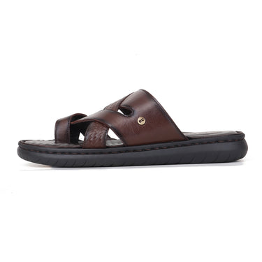 REDCHIEF Brown Leather Thong Slipper for Men RC4108 003