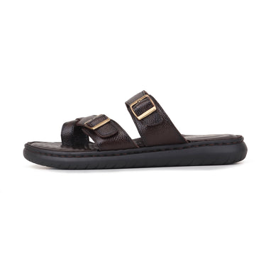 REDCHIEF Brown Leather Thong Slipper for Men RC4109 003