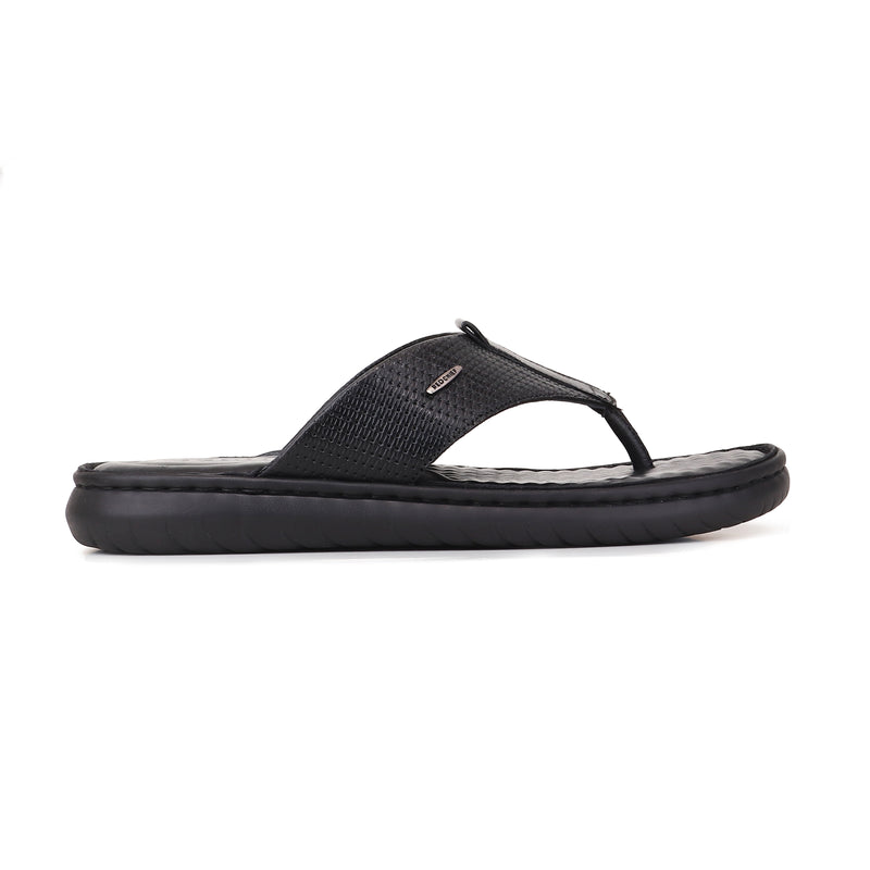 RED CHIEF Black Leather Formal Shoes for Men RC4107 001