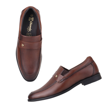 REDCHIEF Tan Leather Formal Slip On for Men RC4113 006