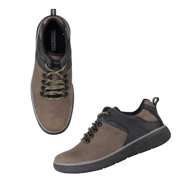 RED CHIEF Olive Leather Casual Shoes for Men RC4103 124