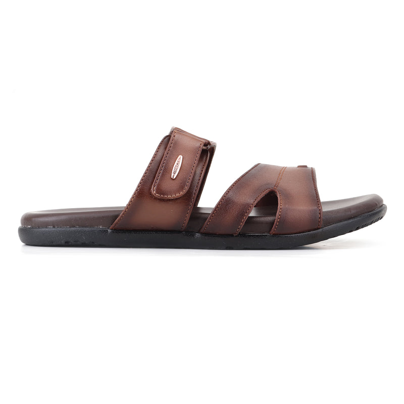 RED CHIEF Tan Leather Slipper for Men RC855 006
