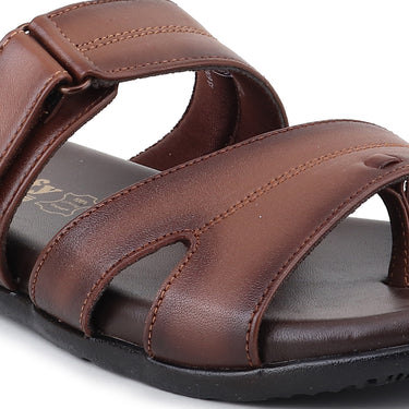 RED CHIEF Tan Leather Slipper for Men RC855 006