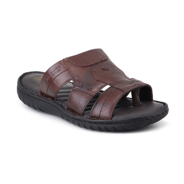 RED CHIEF Brown Leather Casual Shoes for Men RC8008-A 003
