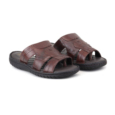 RED CHIEF Brown Leather Casual Shoes for Men RC8008-A 003