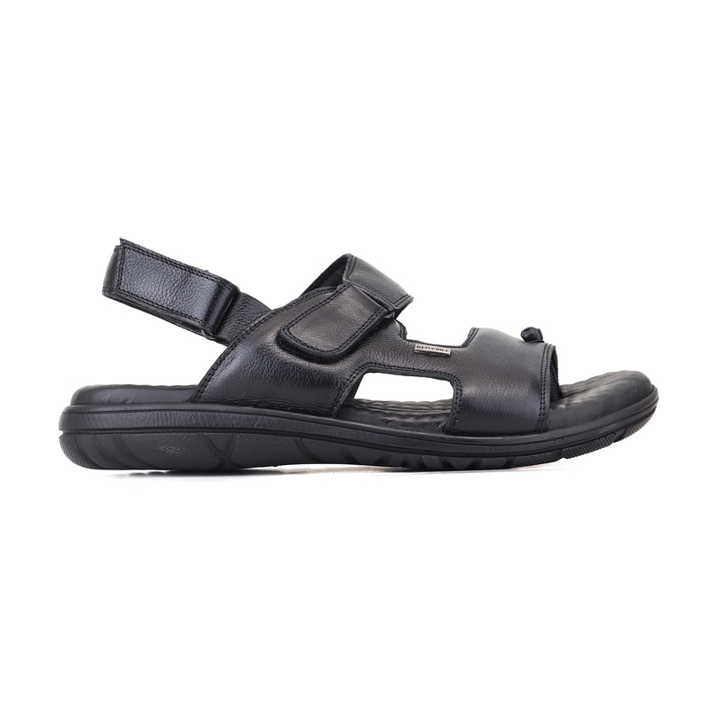 RED CHIEF Black Leather Casual Shoes for Men RC4036-A 001