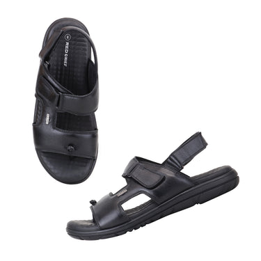 RED CHIEF Black Leather Casual Shoes for Men RC4036-A 001