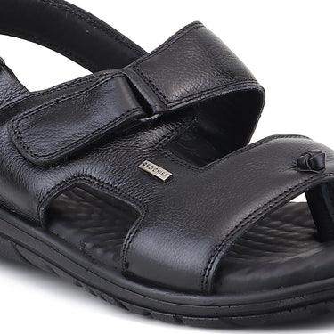 RED CHIEF Black Leather Casual Shoes for Men RC4036-A 001