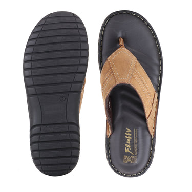 RED CHIEF Camel Leather Casual Shoes for Men RC8007-A 004