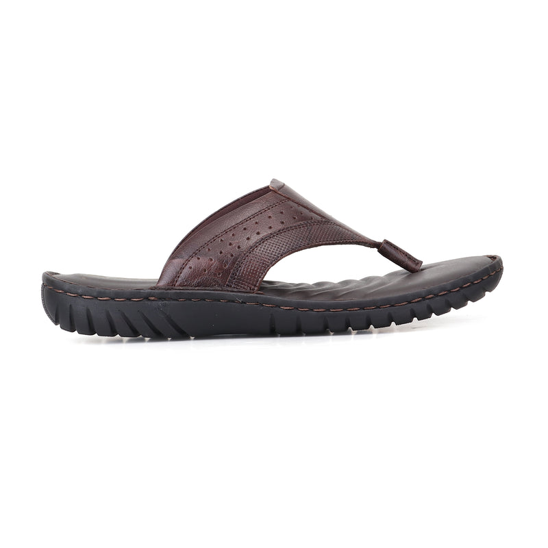 RED CHIEF Brown Leather Casual Shoes for Men RC8010 003