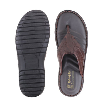 RED CHIEF Brown Leather Casual Shoes for Men RC8010 003