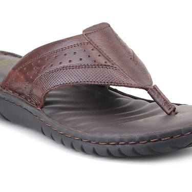 RED CHIEF Brown Leather Casual Shoes for Men RC8010 003