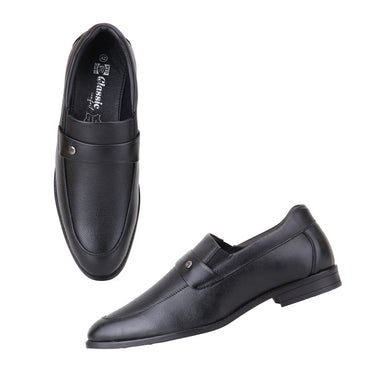 REDCHIEF Black Leather Formal Slip On for Men RC4113 001