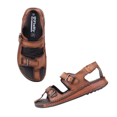 RED CHIEF Tan Leather Sandal for Men RC6082 006
