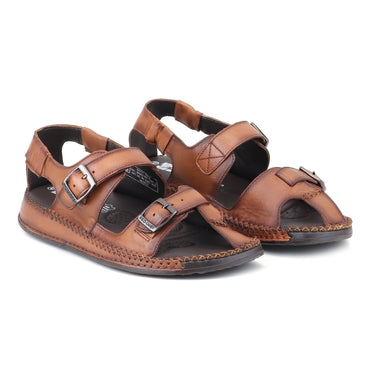 RED CHIEF Tan Leather Sandal for Men RC6082 006