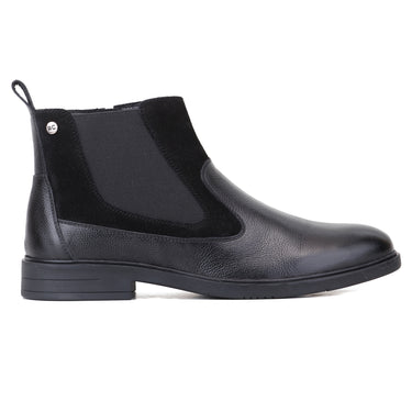 Red Chief Men's Black Leather Chelsea Boots |RC4148 001