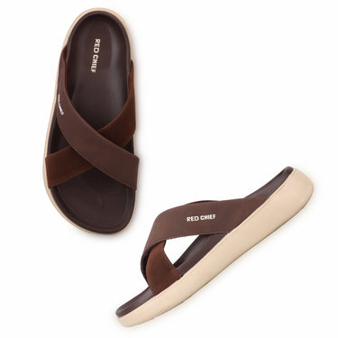 RC SPORTS Chocolate Brown Slider for Men OF609 CD17
