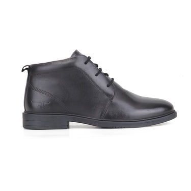 RED CHIEF Black Leather Formal Shoes for Men RC4024 001