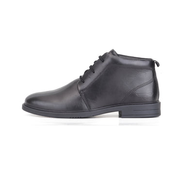 RED CHIEF Black Leather Formal Shoes for Men RC4024 001