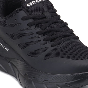 Red Chief Black Running Shoes for Men R1737 001