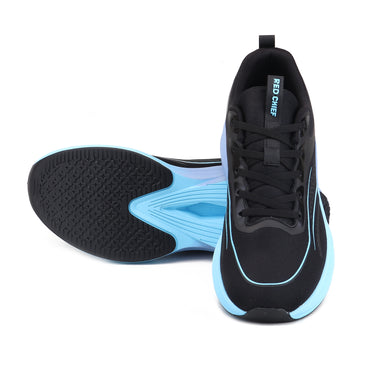 Red Chief Black Running Shoes for Men R1734 001