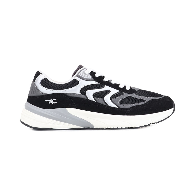 Red Chief Sports Black-Grey Running Shoes for Men R1738 F020