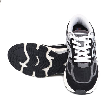 Red Chief Black-Grey Running Shoes for Men R1738 F020