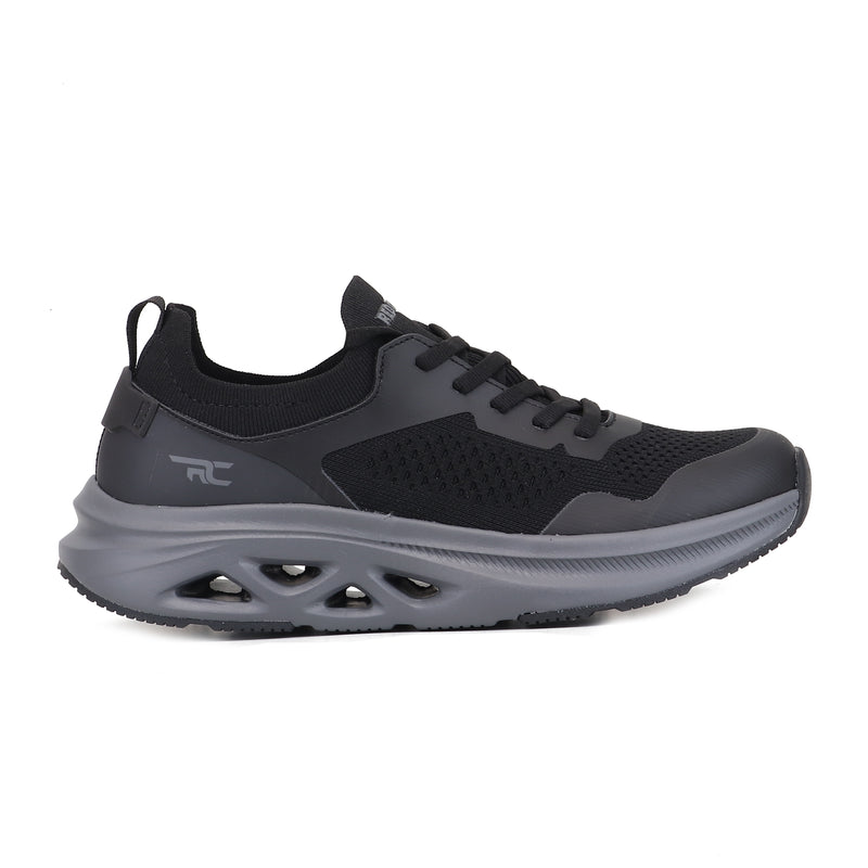 Red Chief Black-Grey Running Shoes for Men R1742 F020