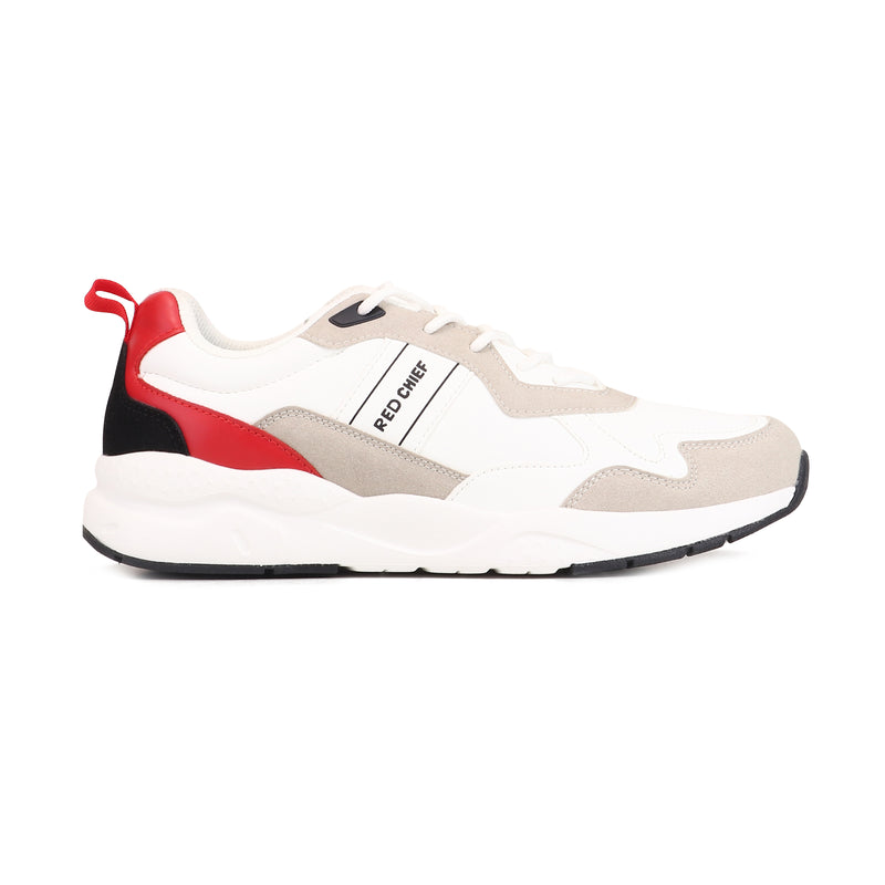 Red Chief Sports White-Red Sneaker for Men C6018 091