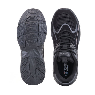 Red Chief Sports Black Color & Low Ankle Lace-Up Comfortable Running Shoes for Men |R1732 001