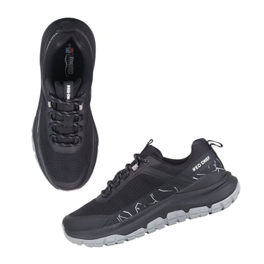 Red Chief Sports Black Color & Low Ankle Lace-Up Comfortable Hiker Shoes for Men |H20044 001