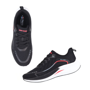 Red Chief Sports Black Color & Low Ankle Lace-Up Comfortable Running Shoes for Men |R1733 001