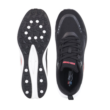 Red Chief Sports Black Color & Low Ankle Lace-Up Comfortable Running Shoes for Men |R1733 001